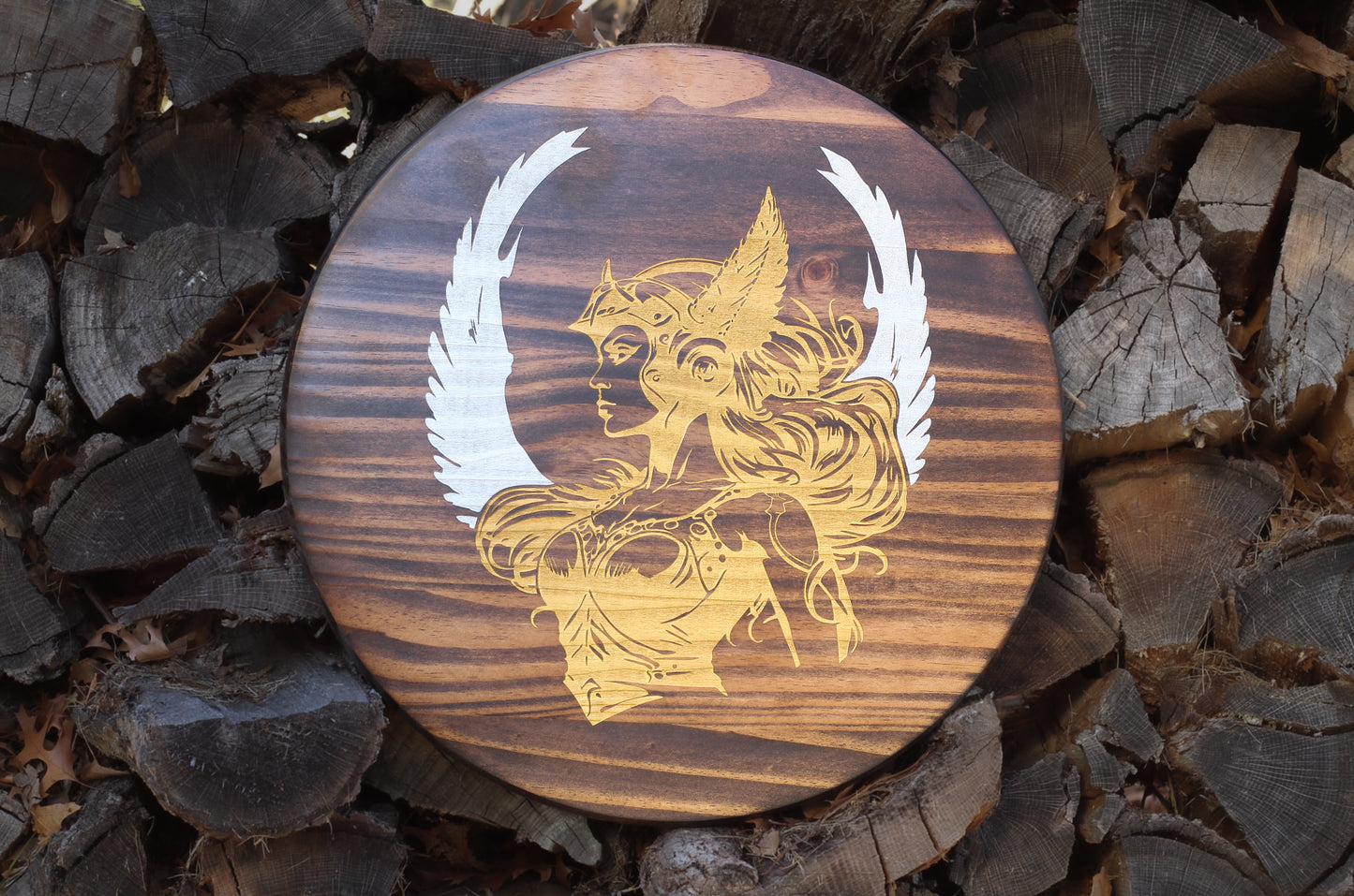 Valkyrie Wall Hanging (Kona and Gold)