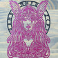 Freya/Freyja Wall Hanging (Gray and Pink)